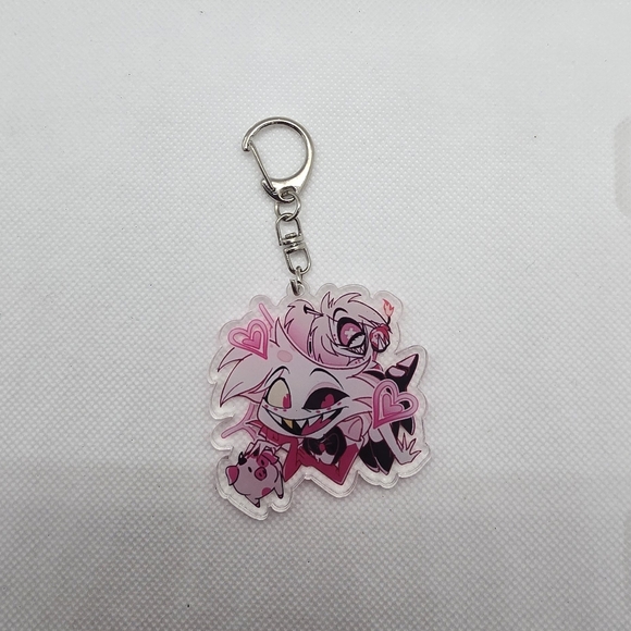 Hazbin Hotel Keychains! Angel Dust, SirPentious, Egg Bois, Cherry Bomb, Fat Nug - Picture 10 of 14